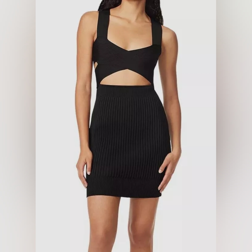 Herve Leger Crossover with Rib Dress NWOT